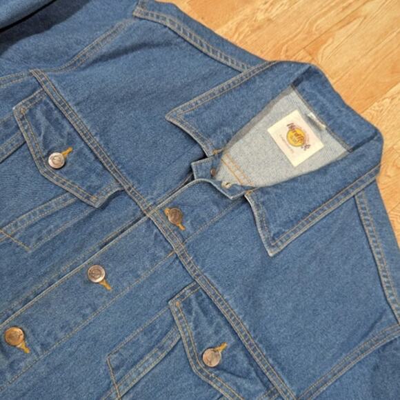 SAVE THE PLANET HARD ROCK CAFE SAVE THE PLANET BEIJING JEAN JACKET SIZE SMALL - Picture 4 of 10